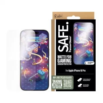 PanzerGlass SAFE. by ® προστασία οθόνης Gaming iPhone 16 Pro | Ultra-Wide Fit