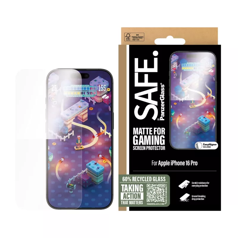PanzerGlass SAFE. by ® προστασία οθόνης Gaming iPhone 16 Pro | Ultra-Wide Fit