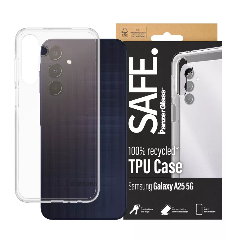 PanzerGlass SAFE. by ® θήκη TPU Samsung Galaxy A25 5G | διαφανές
