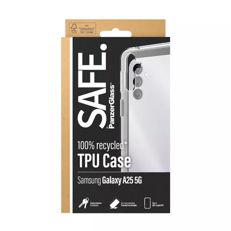 PanzerGlass SAFE. by ® θήκη TPU Samsung Galaxy A25 5G | διαφανές