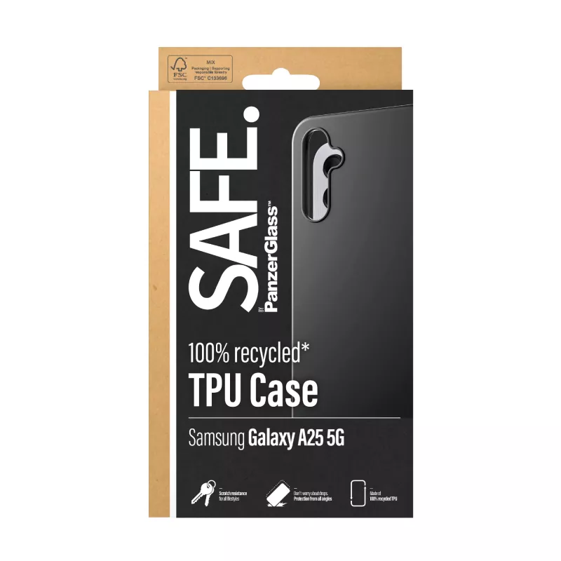 PanzerGlass SAFE. by ® θήκη TPU Samsung Galaxy A25 5G | μαύρο