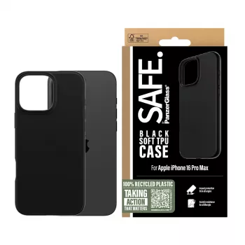 PanzerGlass SAFE. by ® θήκη TPU μαύρο iPhone 16 Pro Max