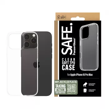 PanzerGlass SAFE. by ® θήκη TPU διαφανές iPhone 16 Pro Max