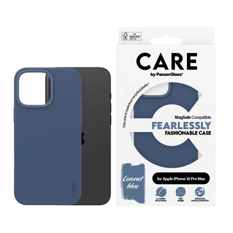 PanzerGlass CARE Fashionable θήκη για iPhone 16 Pro Max 6,9 ιντσών, με MagSafe, μπλε
