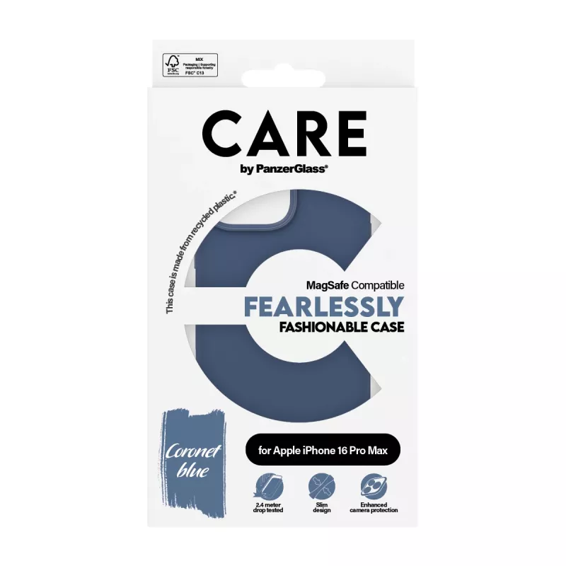 PanzerGlass CARE Fashionable θήκη για iPhone 16 Pro Max 6,9 ιντσών, με MagSafe, μπλε