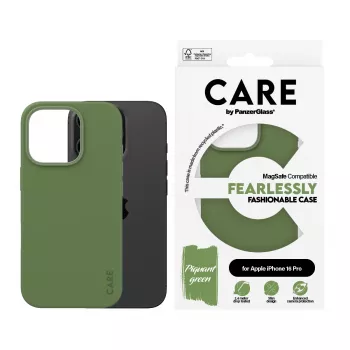 PanzerGlass CARE Fashionable θήκη για iPhone 16 Pro 6,3 ιντσών, με MagSafe, πράσινη