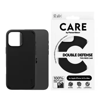 PanzerGlass CARE Feature Case Double Defense θήκη για iPhone 16 Pro Max 6,9 ιντσών, μαύρη