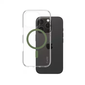 PanzerGlass CARE™ by ® Urban Combat θήκη διαφανής με πράσινο MagSafe iPhone 16 Pro
