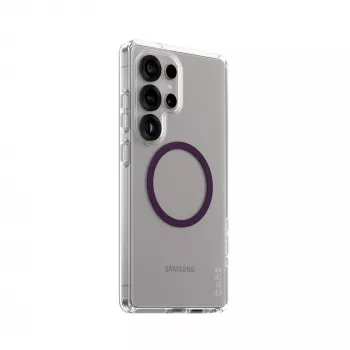 PanzerGlass CARE™ by ® Urban Combat θήκη διαφανής με μωβ δαμάσκηνο Qi-συμβατή Samsung Galaxy S25 Ultra