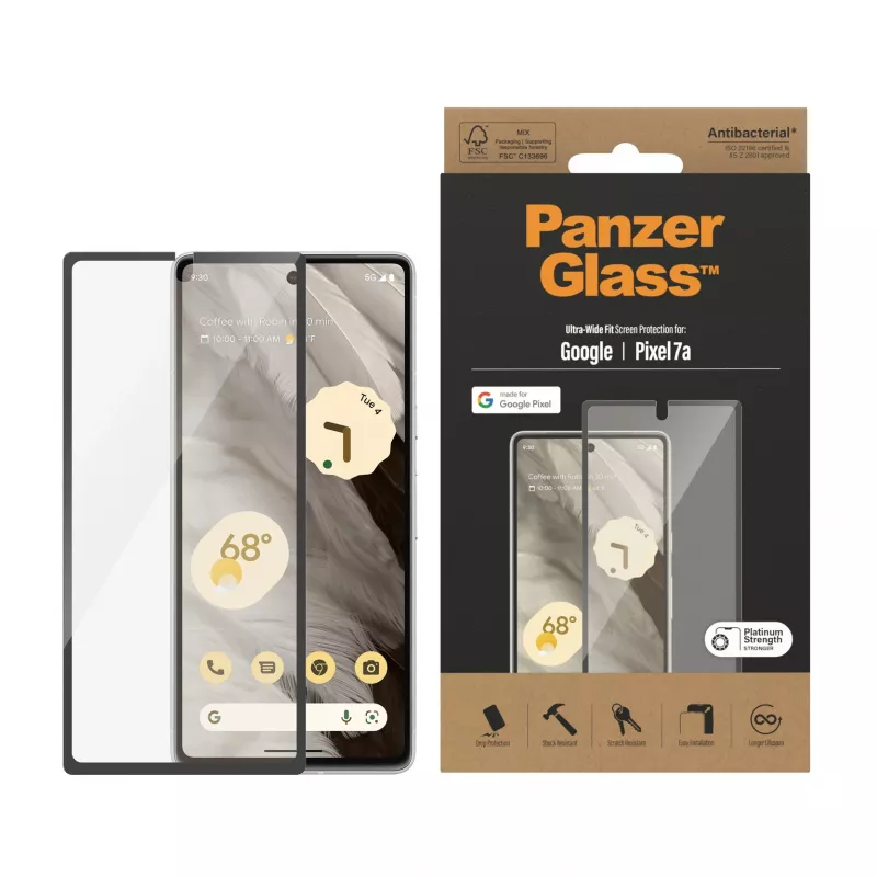 PanzerGlass® προστασία οθόνης Google Pixel 7a | Ultra Wide Fit
