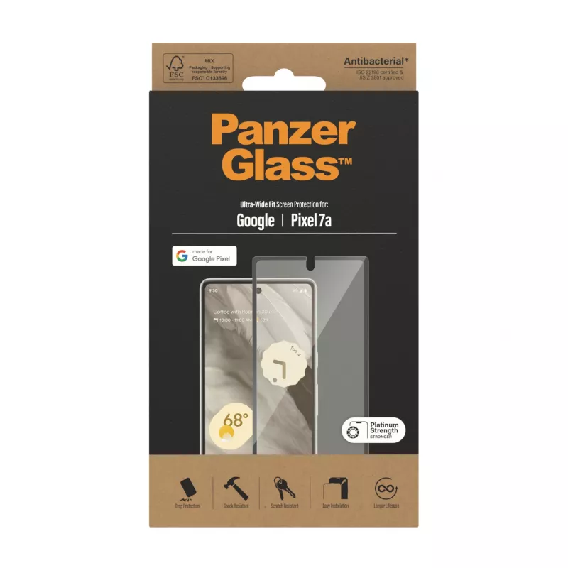 PanzerGlass® προστασία οθόνης Google Pixel 7a | Ultra Wide Fit