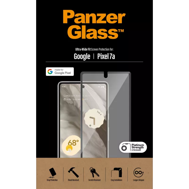 PanzerGlass® προστασία οθόνης Google Pixel 7a | Ultra Wide Fit