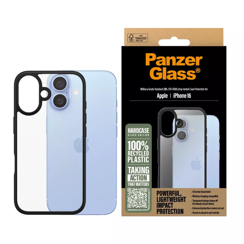 PanzerGlass ® HardCase διαφανής iPhone 16
