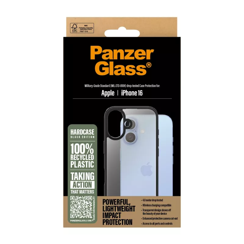 PanzerGlass ® HardCase διαφανής iPhone 16