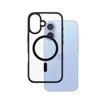 PanzerGlass ® HardCase διαφανής με μαύρο πλαίσιο MagSafe για iPhone 16