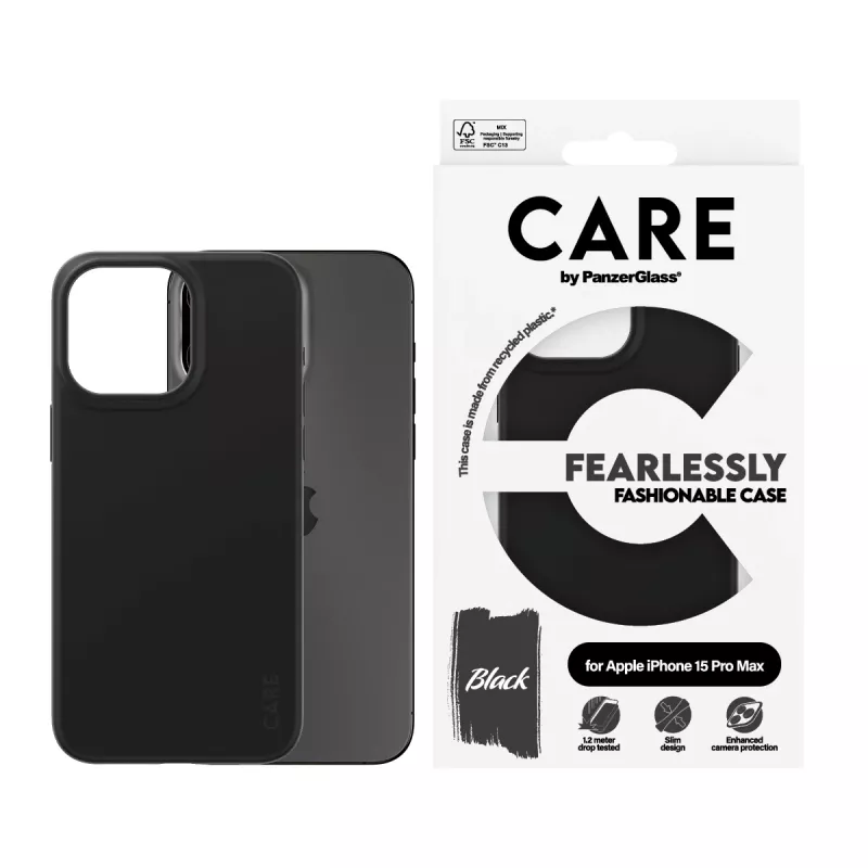 Θήκη PanzerGlass CARE by μοντέρνα θήκη μαύρη iPhone 15 Pro Max