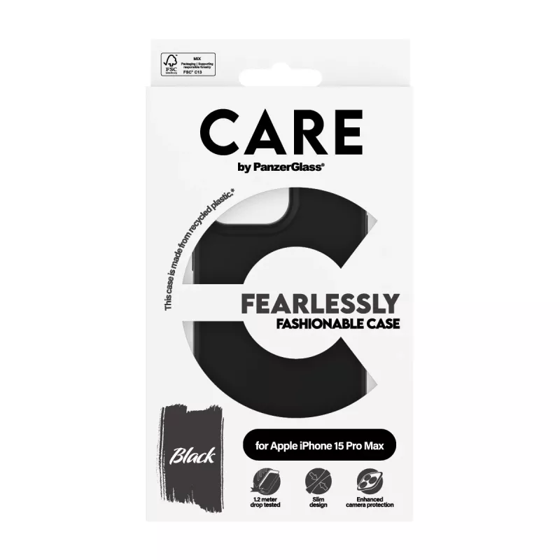 Θήκη PanzerGlass CARE by μοντέρνα θήκη μαύρη iPhone 15 Pro Max