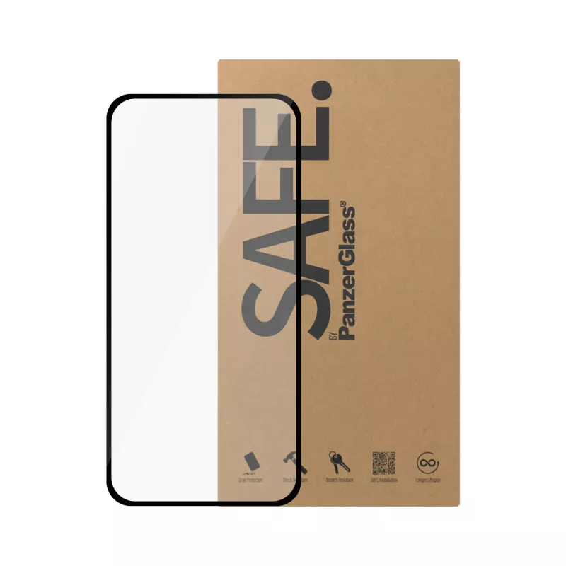 PanzerGlass SAFE. by ® προστασία οθόνης iPhone 15 Pro | Ultra-Wide Fit | BULK