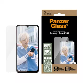 PanzerGlass® μεμβράνη προστασίας οθόνης Samsung Galaxy A26 5G | Ultra-Wide Fit