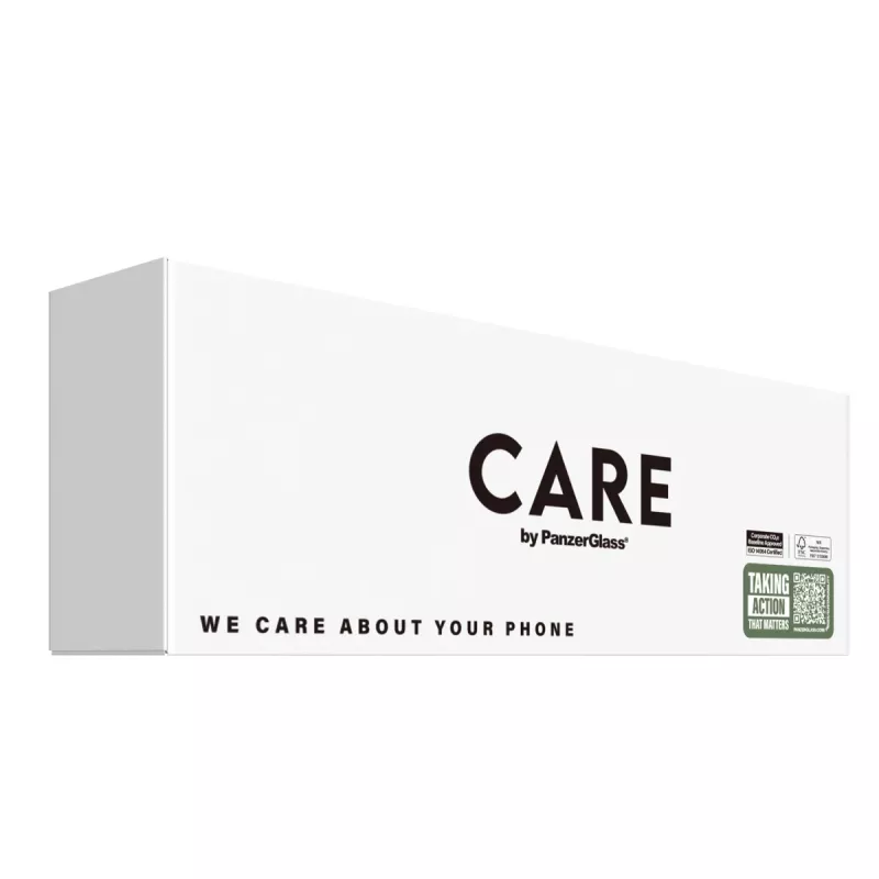 PanzerGlass CARE Fashionable Samba θήκη για iPhone 16e, συμβατή με MagSafe και Qi, TPU, διαφανής με λευκό