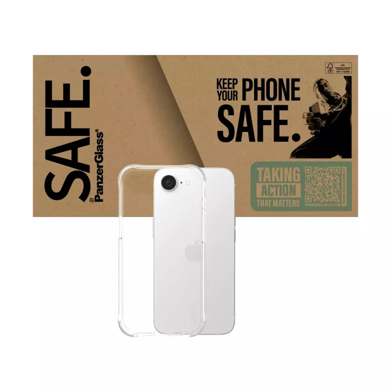 PanzerGlass SAFE. by ® Θήκη TPU διαφανές iPhone 17e | 16e