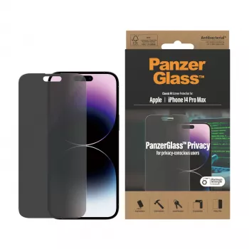 PanzerGlass ® Privacy μεμβράνη προστασίας οθόνης iPhone 14 Pro Max | Classic Fit