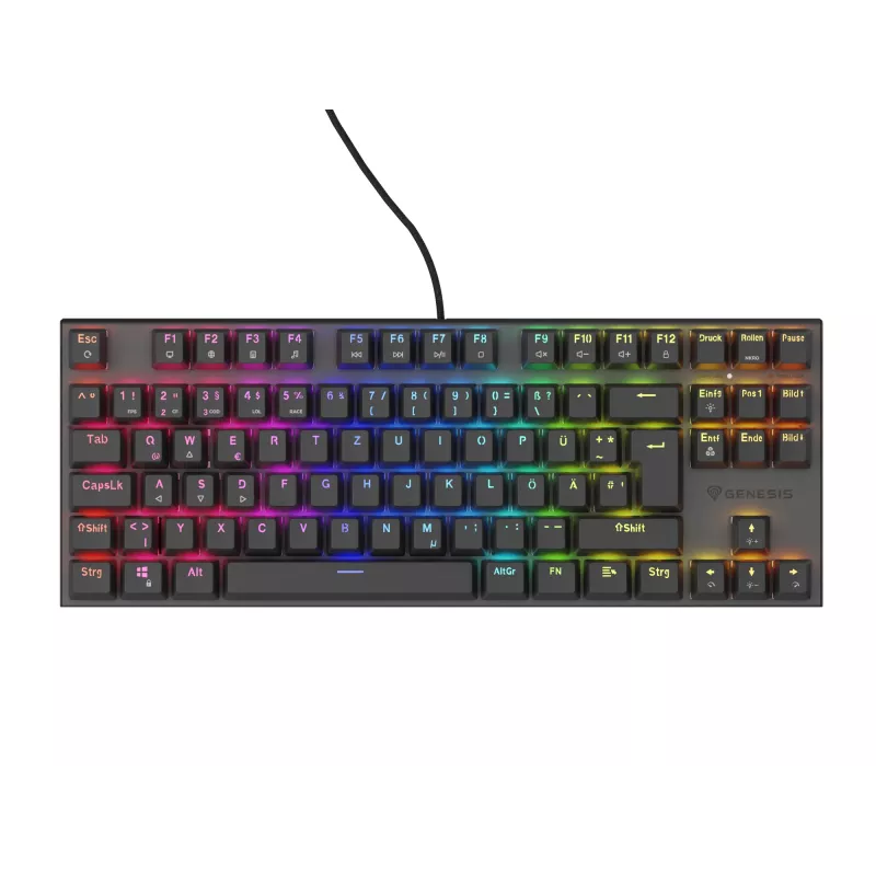 GENESIS NKG-1886 Πληκτρολόγιο Gaming USB QWERTZ Γερμανικό Μαύρο