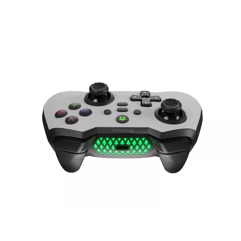 GENESIS Mangan 400 λευκό Bluetooth Gamepad αναλογικό / ψηφιακό Android, MAC, Nintendo Switch, PC, iOS