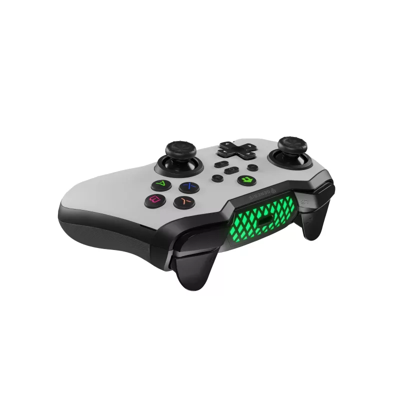 GENESIS Mangan 400 λευκό Bluetooth Gamepad αναλογικό / ψηφιακό Android, MAC, Nintendo Switch, PC, iOS