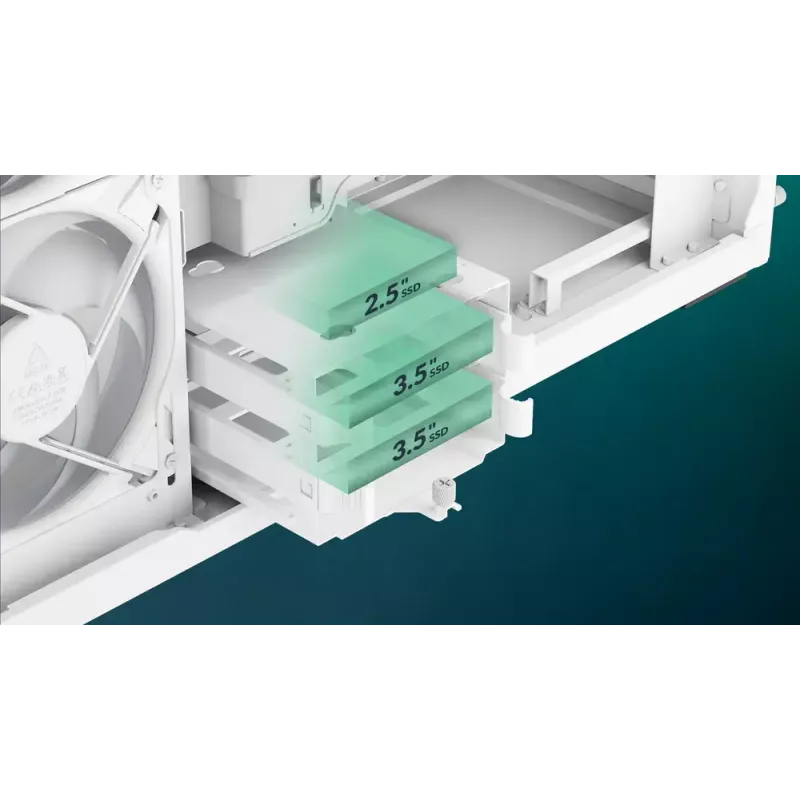 ARCTIC Xtender VG (λευκό) Premium E-ATX Κουτί PC με κάθετη τοποθέτηση GPU