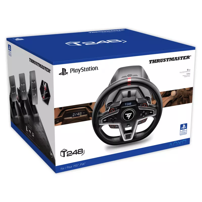 Thrustmaster T248 Μαύρο Τιμόνι + Πεντάλ PC, PlayStation 4, PlayStation 5
