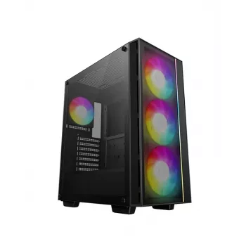 DeepCool MATREXX 55 MESH V4 C κουτί υπολογιστή Midi Tower, ATX, ψημένο γυαλί, χωρίς τροφοδοτικό, μαύρο