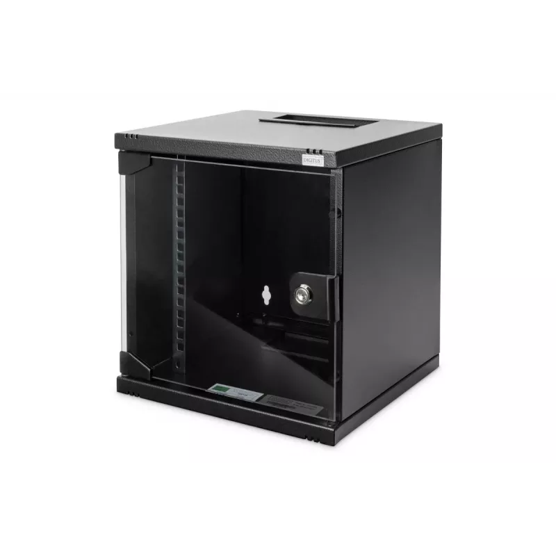 DIGITUS πακέτο δικτύου 10in - ντουλάπι 6HE μαύρο ράφι PDU switch 8 θυρών CAT6 patch panel