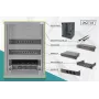 DIGITUS πακέτο δικτύου 10in με ντουλάπι 9U μαύρο ράφι PDU switch 8 θυρών CAT6 patch panel