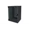 DIGITUS πακέτο δικτύου 10in με ντουλάπι 9U μαύρο ράφι PDU switch 8 θυρών CAT6 patch panel