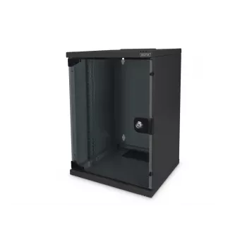 DIGITUS πακέτο δικτύου 10in με ντουλάπι 9U μαύρο ράφι PDU switch 8 θυρών CAT6 patch panel