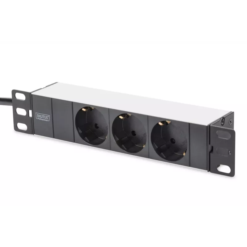 DIGITUS πακέτο δικτύου 10in με ντουλάπι 9U μαύρο ράφι PDU switch 8 θυρών CAT6 patch panel
