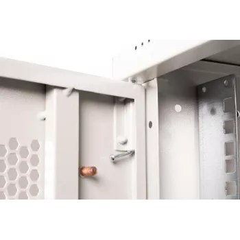 DIGITUS 19 ιντσών 12U επιτοίχιο ντουλάπι SOHO Pro διάτρητη πόρτα 595 x 540 x 400mm μη συναρμολογημένο γκρι