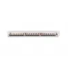 Patch panel DIGITUS DN-91624S-EA 19 ιντσών, CAT6A κατηγορίας EA, θωρακισμένο, 24 θυρών RJ45, LSA, 1U, ανοιχτό γκρι RAL 7035