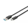 DIGITUS καλώδιο σύνδεσης USB Type-C, Type C σε A M/M, 1m SuperSpeed μαύρο