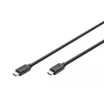 DIGITUS καλώδιο σύνδεσης USB Type-C, type C to C M/M, 1m Gen2 μαύρο (AK-300139-010-S)