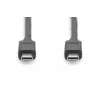 DIGITUS καλώδιο σύνδεσης USB Type-C, type C to C M/M, 1m Gen2 μαύρο (AK-300139-010-S)