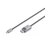 DIGITUS καλώδιο προσαρμογέα USB Type C σε DP 8K@30Hz, HBR3, κουτί αλουμινίου, μαύρο, 2m