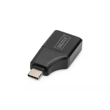Digitus προσαρμογέας USB 4K USB-C σε HDMI-A μαύρο αλουμίνιο