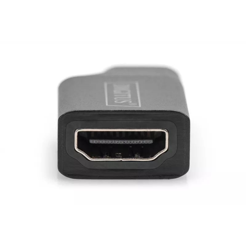 Digitus προσαρμογέας USB 4K USB-C σε HDMI-A μαύρο αλουμίνιο