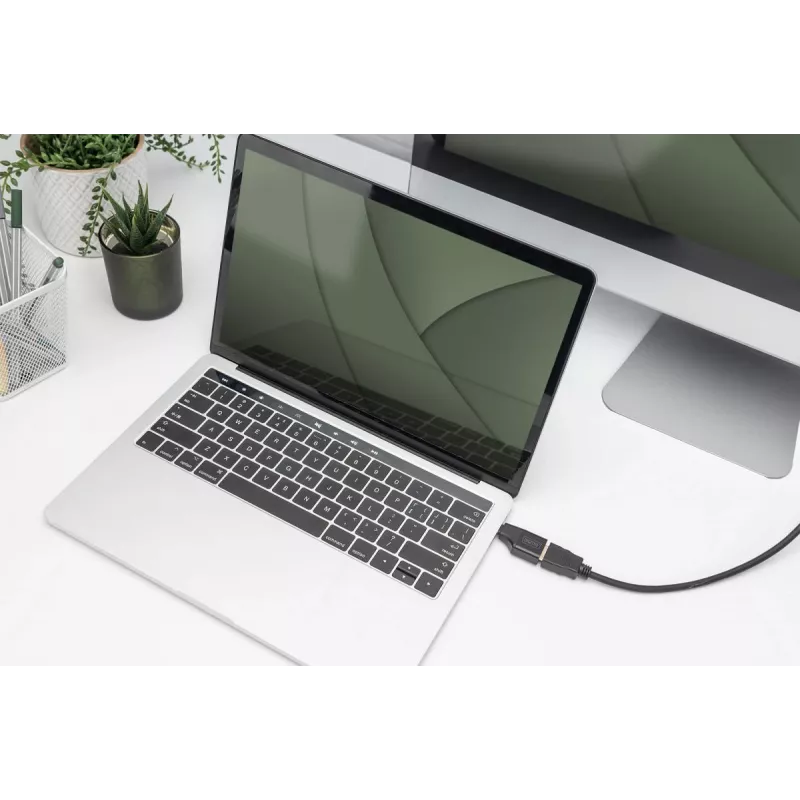 Digitus προσαρμογέας USB 4K USB-C σε HDMI-A μαύρο αλουμίνιο