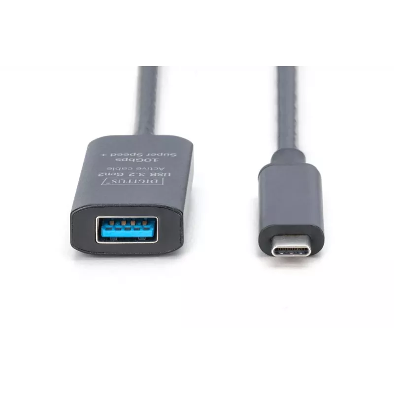 DIGITUS ενεργό καλώδιο επέκτασης USB-C – 10G USB 3.2 Gen2 USB-C – USB-A (M/F) – 5 m