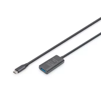 DIGITUS Ενεργό καλώδιο επέκτασης USB-C – 5G USB 3.2 Gen1 USB-C – USB-A (M/F) – 5 m