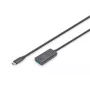 DIGITUS Ενεργό καλώδιο επέκτασης USB-C – 5G USB 3.2 Gen1 USB-C – USB-A (M/F) – 5 m