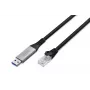 DIGITUS Καλώδιο USB 3.2 Gen1 - RJ45 Ethernet - CAT6a S/FTP μαύρο - 5m